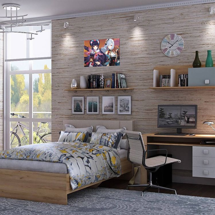 Картина по номерам «Геншин. Шень Хэ и Юнь Цзинь» — картинка 4