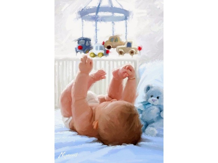 Картина по номерам «Малыш» — картинка 2