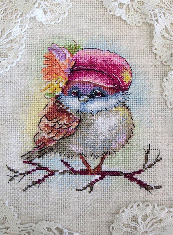 Набор для вышивания «Стильный воробей» — картинка 3