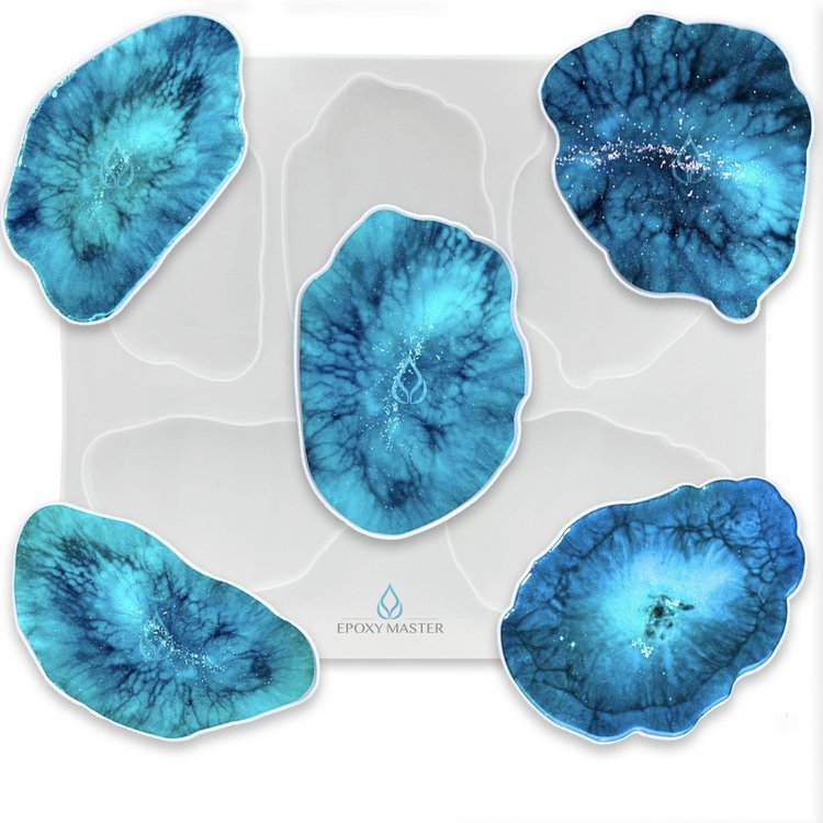 Силиконовый молд жеода, 5 шт. — картинка 2