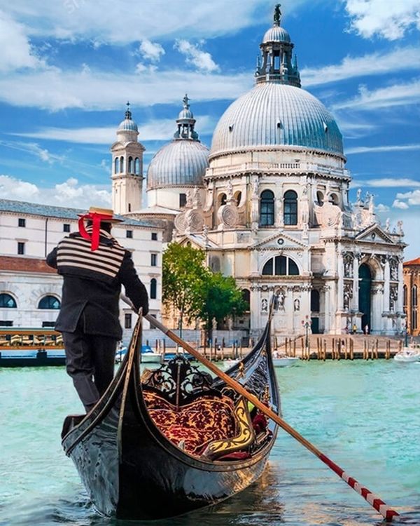 Картина по номерам «Прогулка в Венеции»