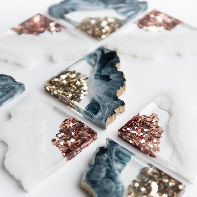 Силиконовый молд жеода круг, d 21 см — картинка 10