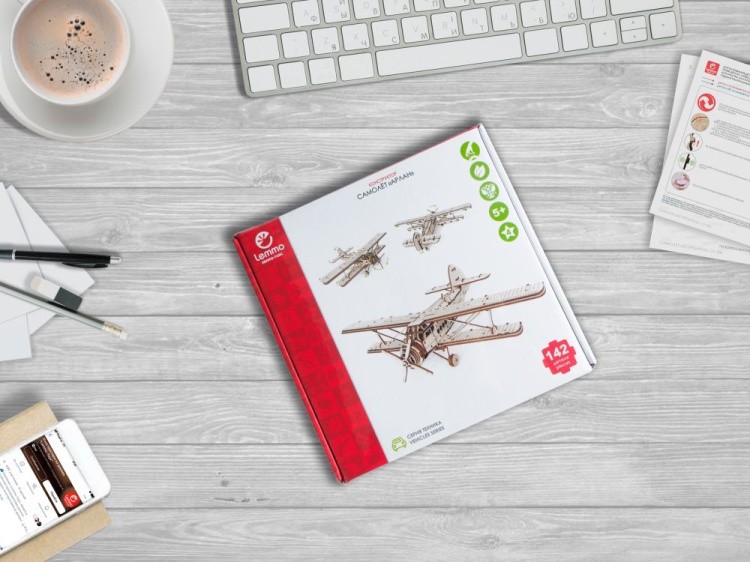 Конструктор из дерева «Самолет Арлан», Lemmo — картинка 7