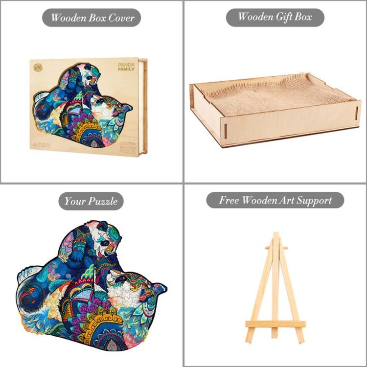 Деревянные пазлы «Семья Панд M», Woodbests — картинка 5