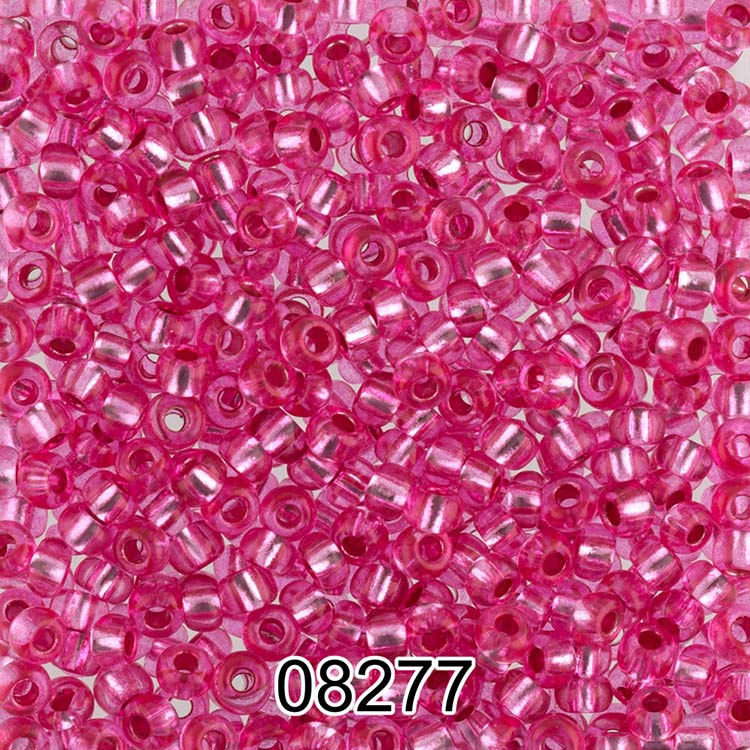 Бисер Чехия круглый 6 10/0, 2,3 мм, 500 г, цвет: 8277 темно-розовый