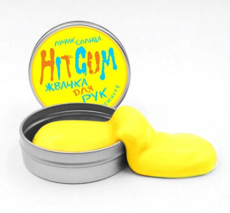 Жвачка для рук HitGum Светящаяся в темноте, Лучик Солнца — картинка 3