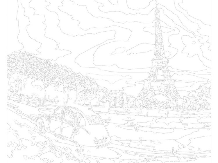 Картина по номерам «По Парижу» — картинка 3