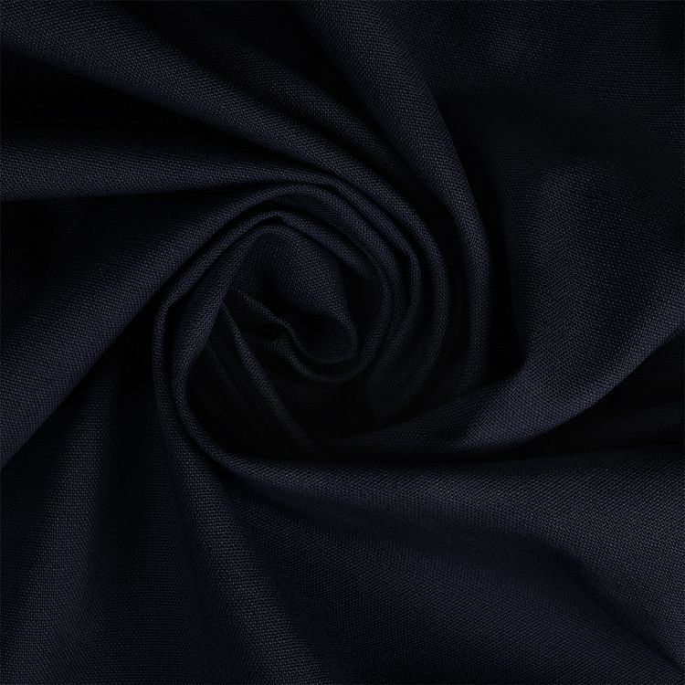 Ткань льняная, 200 г/м², 5 м x 140 см, цвет: темно-синий, TBY