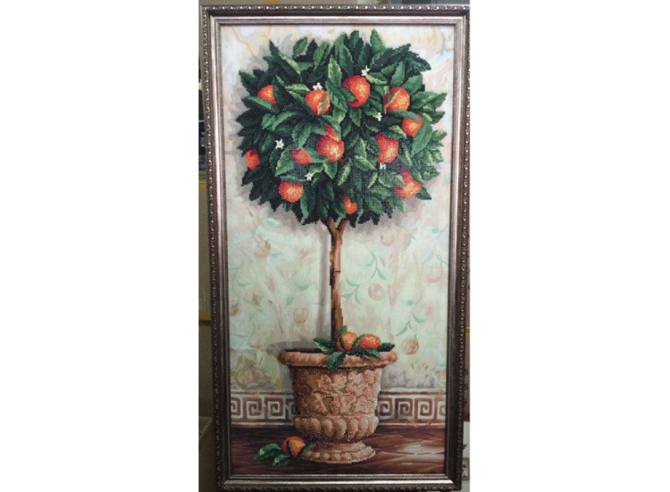 Алмазная вышивка «Апельсиновое дерево» — картинка 5