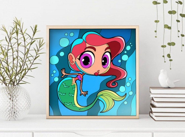 Картина по номерам «Маленькая русалочка» — картинка 6