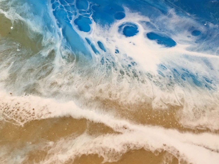 Порошок Resi-WAVE для 3D-эффекта морской пены 20 мл, ResinArt — картинка 6