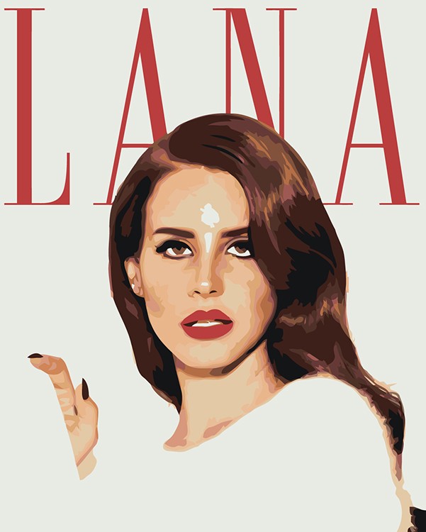 Картина по номерам «Lana Del Rey Лана Дель Рей 11»