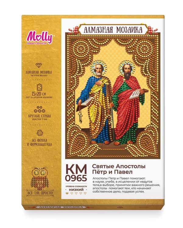 Алмазная вышивка «Святые Апостолы Петр и Павел» — картинка 3