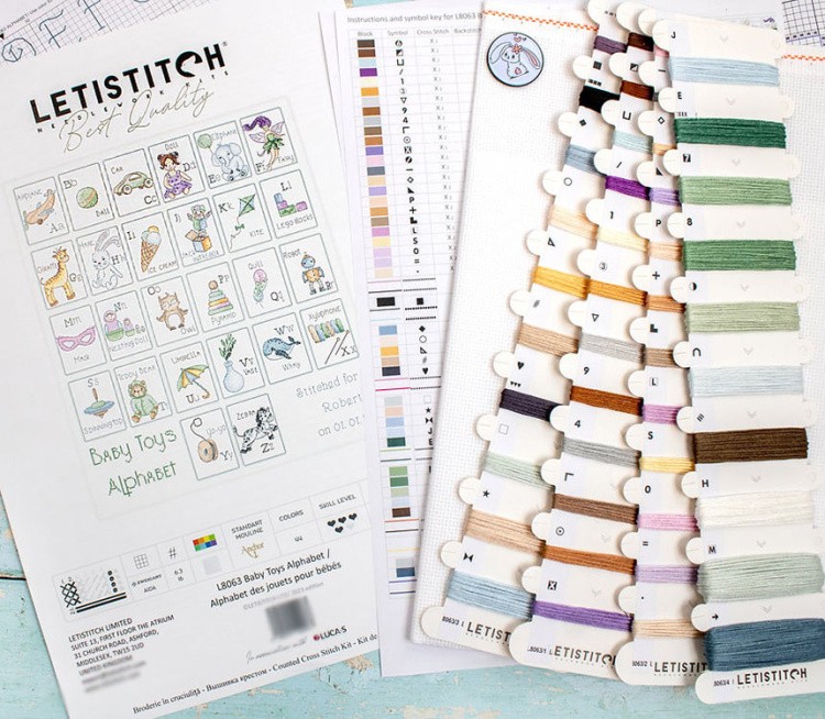 Набор для вышивания «Baby Toys Alphabet (Детские игрушки Алфавит)» — картинка 5