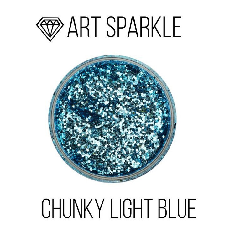 Глиттер крупный Chunky Light Blue, 50 г, Craftsmen.store