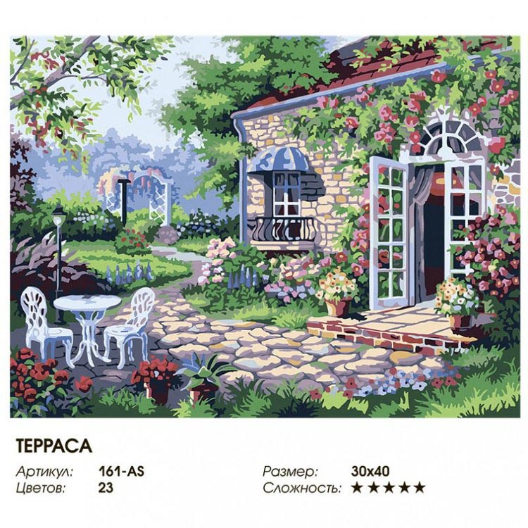 Картина по номерам «Терраса» — картинка 2