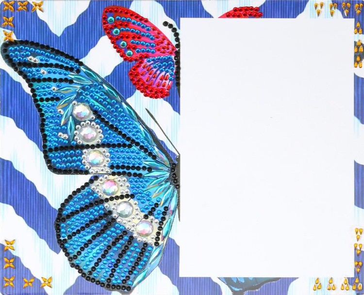 Алмазная фоторамка «Алмазные бабочки» — картинка 2