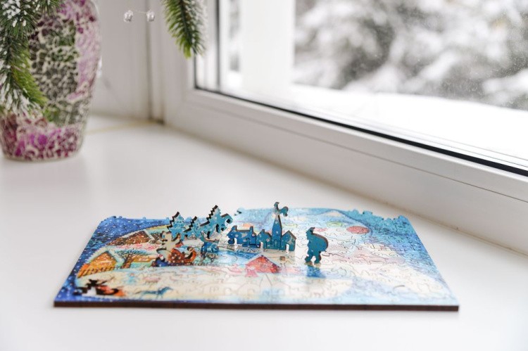 Деревянные пазлы DAVICI «Зимушка» — картинка 6