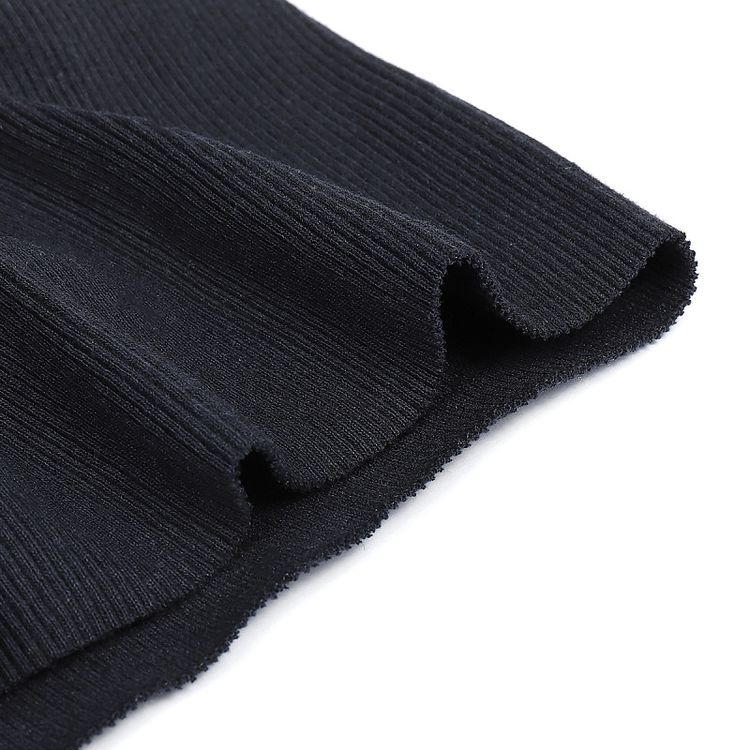 Ткань трикотаж Кашкорсе с лайкрой, 15 м, ширина 120 см, цвет: темно-синий меланж, TBY — картинка 4