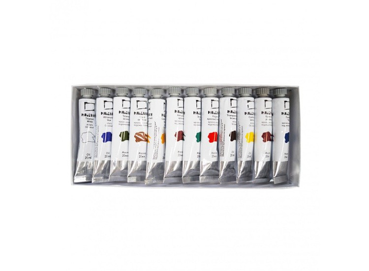 Набор масляных красок 12 цветов (20 мл) — картинка 2