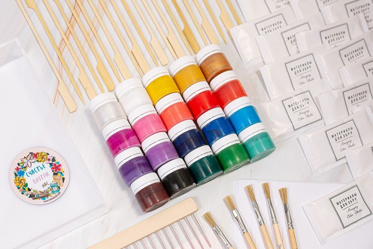 Набор для эбру «Волшебство», 20 цветов, Amazing Color — картинка 4