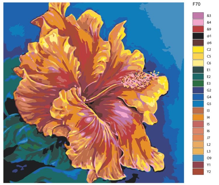 Картина по номерам «Яркий цвет» — картинка 2