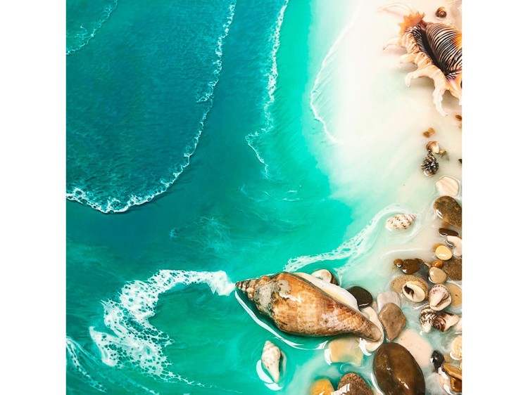 Галька темная 400 г, ResinArt — картинка 3