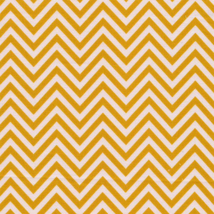 Ткань для пэчворка «БАБУШКИН СУНДУЧОК», 50x55 см, 140 г/м2, 100% хлопок, цвет: БС-14 зигзаг, ярко-желтый, Peppy