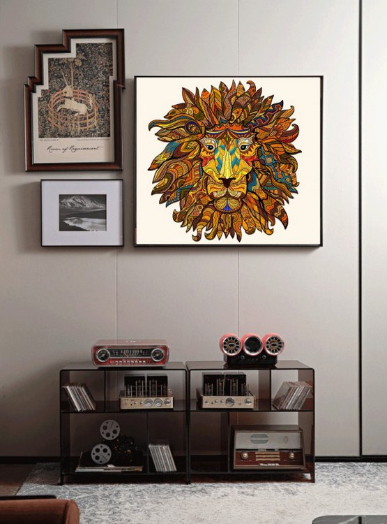 Деревянные пазлы «Царь Зверей L», Woodbests — картинка 7