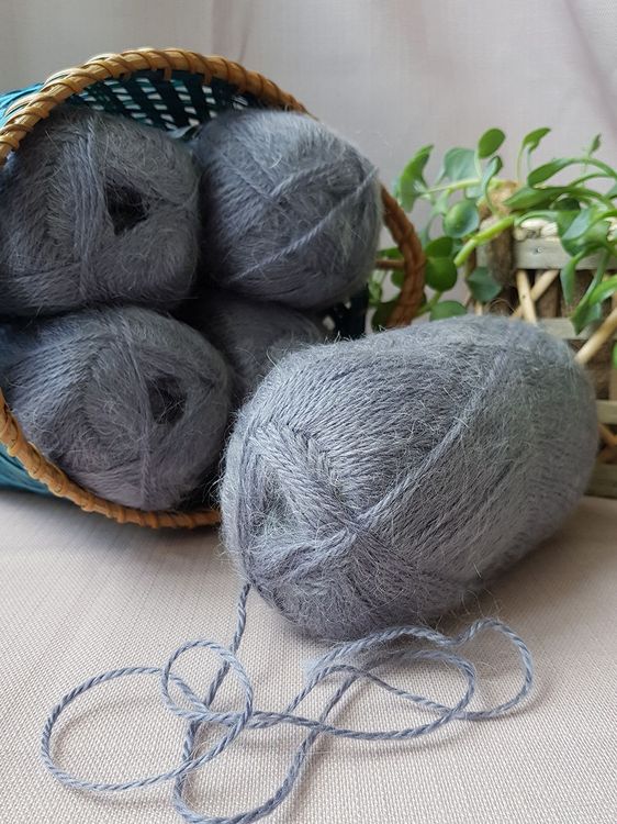 Пряжа Камтекс Ангара (169), серый, 5 шт. по 100 г — картинка 3