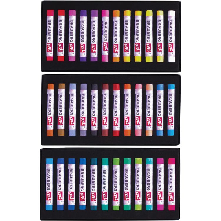 Пастель сухая художественная 36 цв., круглое сечение, BRAUBERG ART CLASSIC — картинка 2