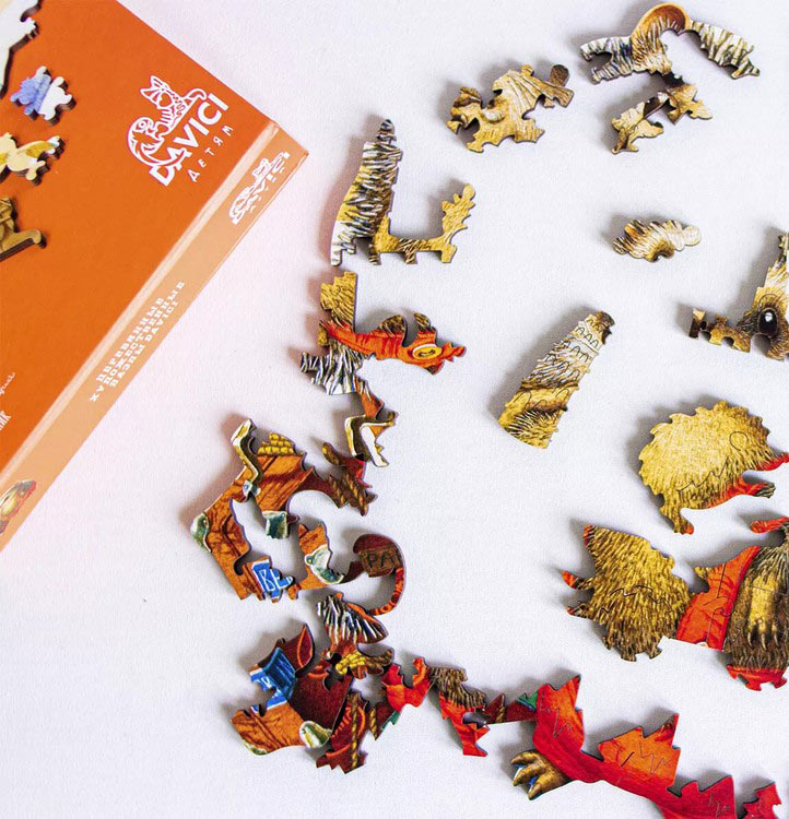 Деревянные пазлы DAVICI «Ежик-путешественник» — картинка 4