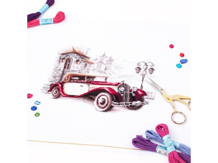 Набор для вышивания «Ретро-автомобиль. Кадиллак» — картинка 3