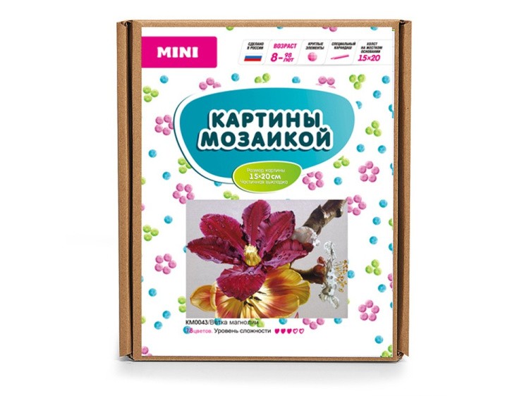 Алмазная вышивка «Ветка магнолии» — картинка 5