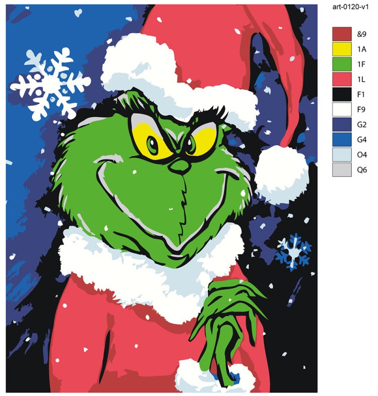 Картина по номерам «Новый год: Гринч похититель Рождества» — картинка 2