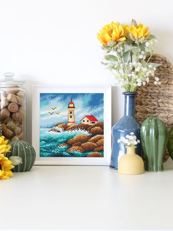 Алмазная вышивка «Маяк надежды» — картинка 4