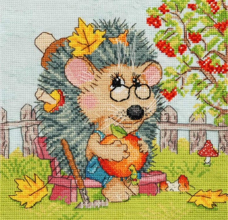 Набор для вышивания «Ёжик-садовод» — картинка 7