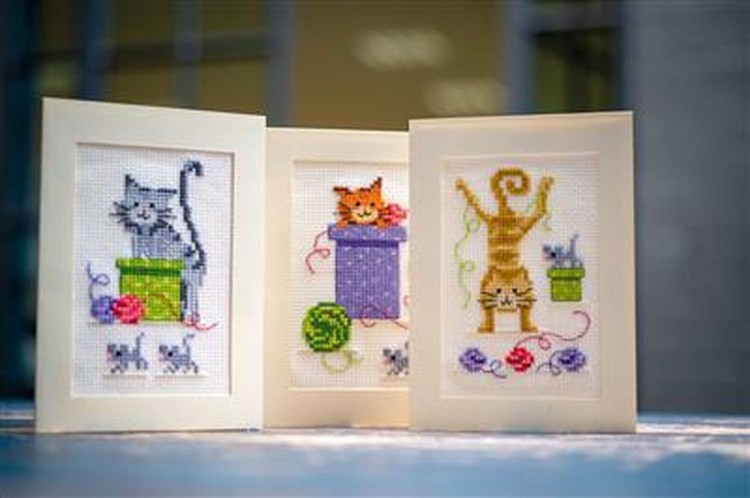 Набор для вышивания «Игривые кошки» — картинка 6