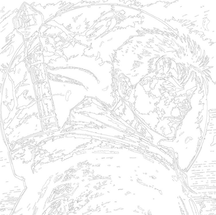 Картина по номерам «Берсерк Berserk манга аниме: Гатс 40x40» — картинка 3