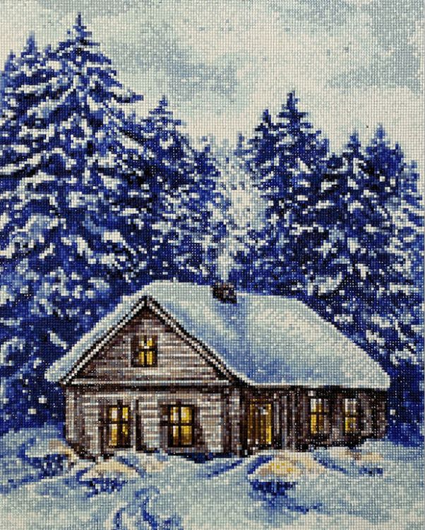 Алмазная вышивка «Зима» — картинка 2