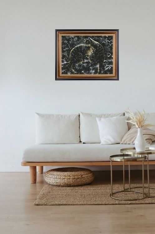 Алмазная вышивка «Любовь под снегом» — картинка 6