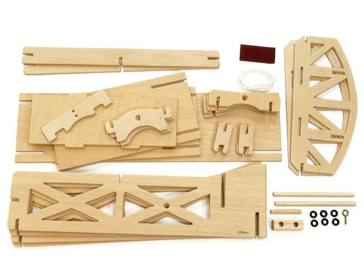 Конструктор из дерева «Мост подъемный» модель D-014 — картинка 3