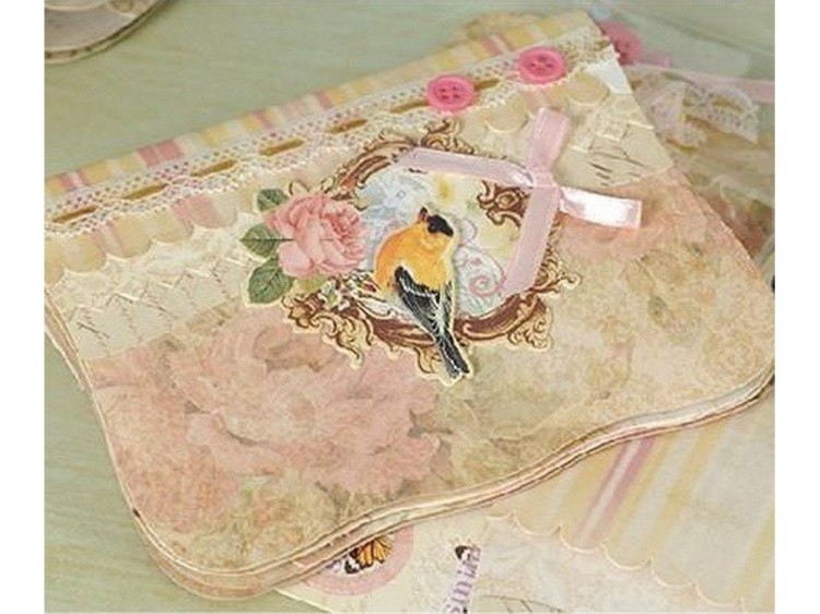 Набор для скрапбукинга «Розочки и синичка - Фотоальбом mini» — картинка 4