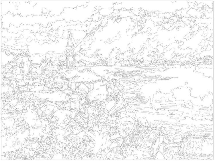 Картина по номерам «Город» — картинка 3