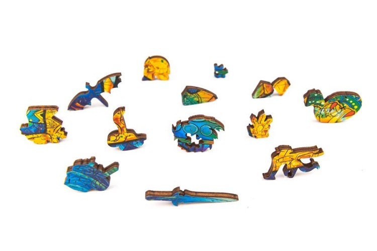 Деревянный пазл Unidragon «Оберегающий Дракон», размер King Size (А3) — картинка 9