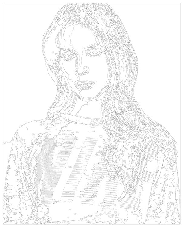 Картина по номерам «Lana Del Rey Лана Дель Рей 2» — картинка 3