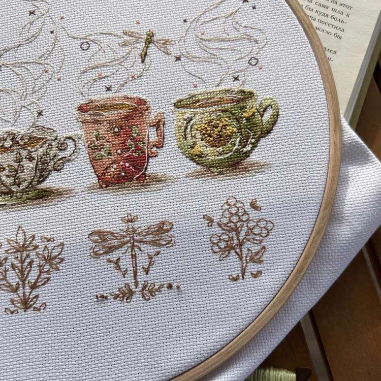 Набор для вышивания «Ценители чая» — картинка 5