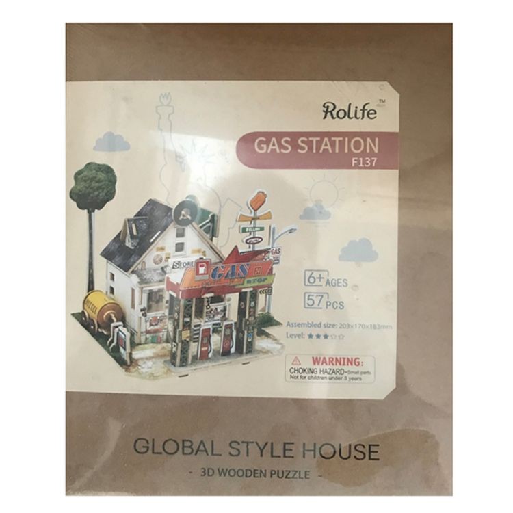 Конструктор из дерева «Американская АЗС» — картинка 2