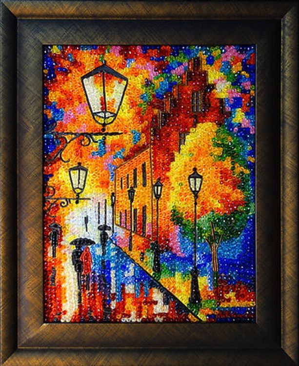 Набор вышивки хрустальными камнями «Огни ночи» — картинка 13