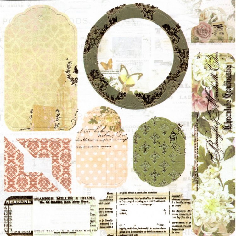 Набор бумаги «Силуэт бабочки» — картинка 9